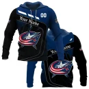 Custom Name & Number NHL Columbus Blue Jackets Exclusive All Over Prints 311024A1CBJHD