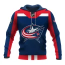 Custom Name & Number NHL Columbus Blue Jackets Exclusive All Over Prints L3110A01CBJHD
