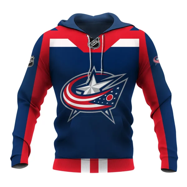 Custom Name & Number NHL Columbus Blue Jackets Exclusive All Over Prints L3110A01CBJHD - Image 2