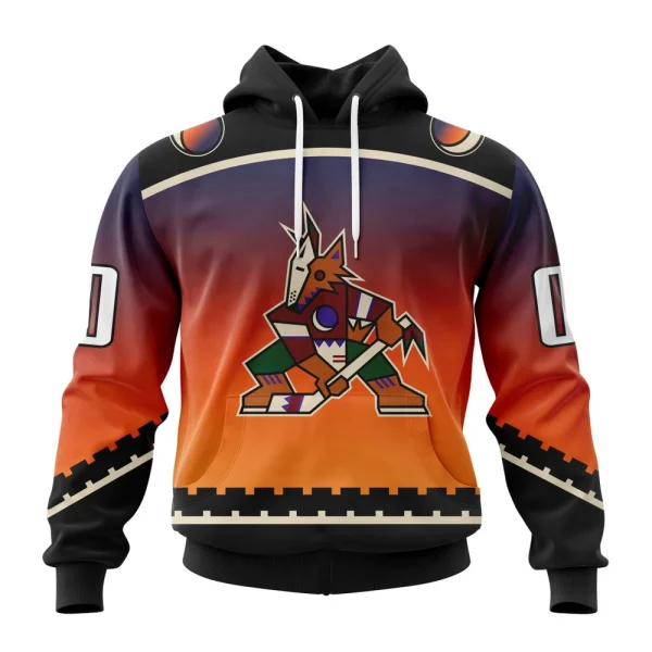 Hoodie NHL Arizona Coyotes Personalize Gradient Series Concept St2301
