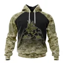 Hoodie NHL Arizona Coyotes Special Camo Design For Veterans Day St2302