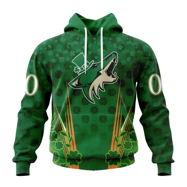 Hoodie NHL Arizona Coyotes Special Design For St. Patrick's Day St2402