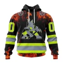 Hoodie NHL Arizona Coyotes Special Design Honoring Firefighters St2401