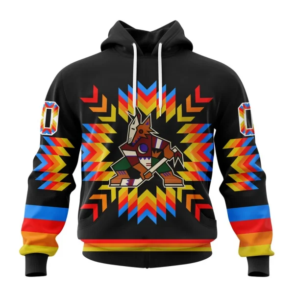 Hoodie NHL Arizona Coyotes Special Design With Native Pattern St2306