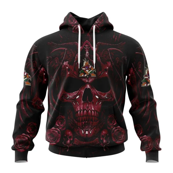 Hoodie NHL Arizona Coyotes Special Design With Skull Art St2203