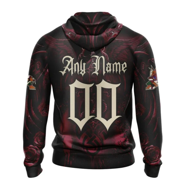 Hoodie NHL Arizona Coyotes Special Design With Skull Art St2203 - Image 2