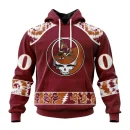 Hoodie NHL Arizona Coyotes Special Grateful Dead Design St2301