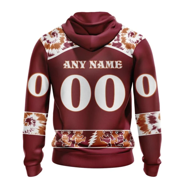 Hoodie NHL Arizona Coyotes Special Grateful Dead Design St2301 - Image 2