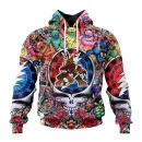 Hoodie NHL Arizona Coyotes Special Grateful Dead Design St2304