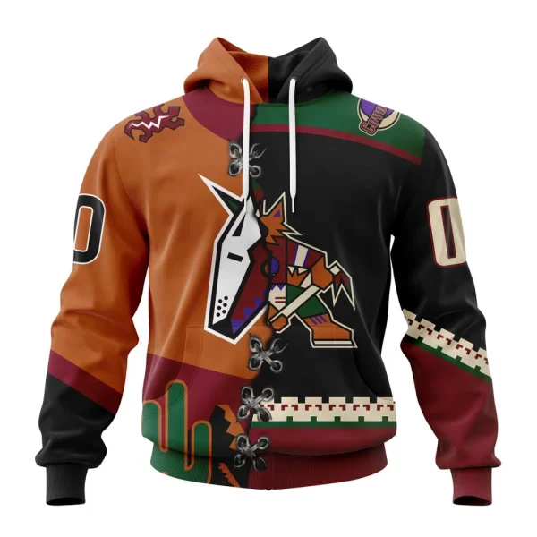 Hoodie NHL Arizona Coyotes Special Home Mix Reverse Retro Personalized Kits