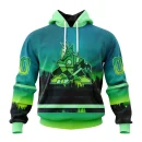 Hoodie NHL Arizona Coyotes Special Northern Lights Design St2302