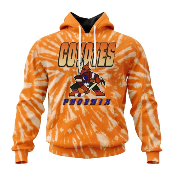 Hoodie NHL Arizona Coyotes Special Retro Vintage Tie Dye St2201