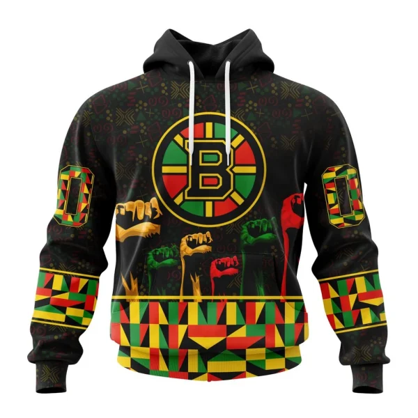 Hoodie NHL Boston Bruins Special Design Celebrate Black History Month St2201