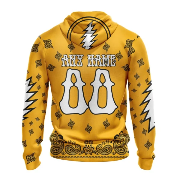 Hoodie NHL Boston Bruins Special Grateful Dead Design St2303 - Image 2