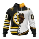 Hoodie NHL Boston Bruins Special Home Mix Reverse Retro Personalized Kits