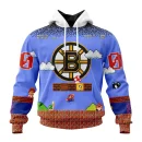 Hoodie NHL Boston Bruins Special Kits With Super Mario Game Design