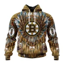Hoodie NHL Boston Bruins Special Native Costume Design St2201