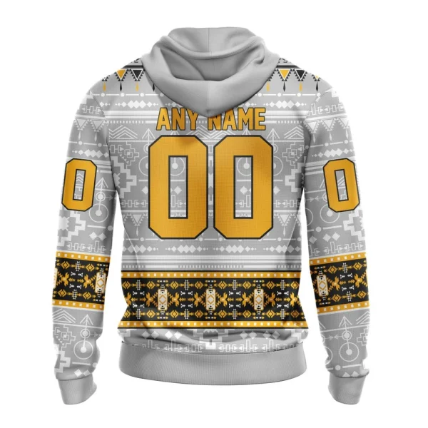 Hoodie NHL Boston Bruins Special Native Design St2302 - Image 2