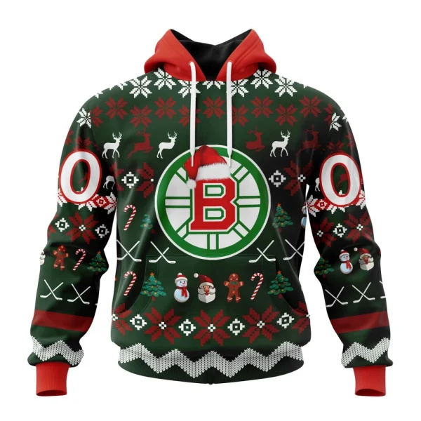 Hoodie NHL Boston Bruins Specialized Unisex Christmas Is Coming