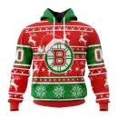 Hoodie NHL Boston Bruins Specialized Unisex Christmas Is Coming V02