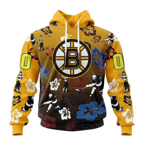 Hoodie NHL Boston Bruins X Hawaii Specialized Design For Hawaiia V0122