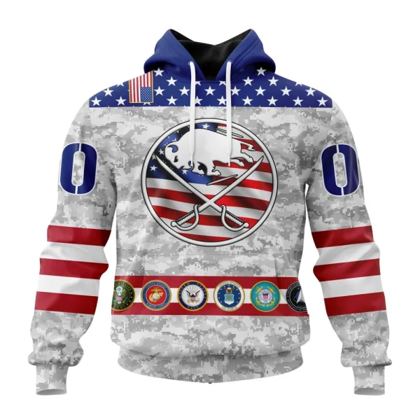 Hoodie NHL Buffalo Sabres Armed Forces Appreciation St2201