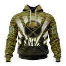 Hoodie NHL Buffalo Sabres Special Military Camo Kits For Veterans Day And Rememberance Day St2201