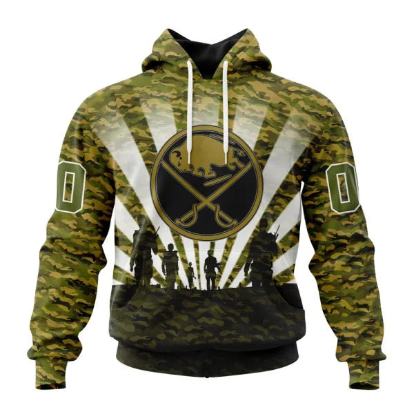 Hoodie NHL Buffalo Sabres Special Military Camo Kits For Veterans Day And Rememberance Day St2201