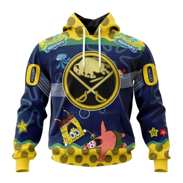 Hoodie NHL Buffalo Sabres, Specialized Jersey With Spongebob