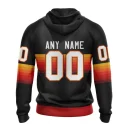 Hoodie NHL Calgary Flames Special Black And Gradient Design St2301