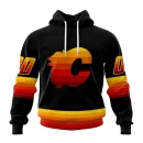 Hoodie NHL Calgary Flames Special Blackout Design St2401