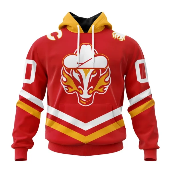Hoodie NHL Calgary Flames Special City Connect Design St2402