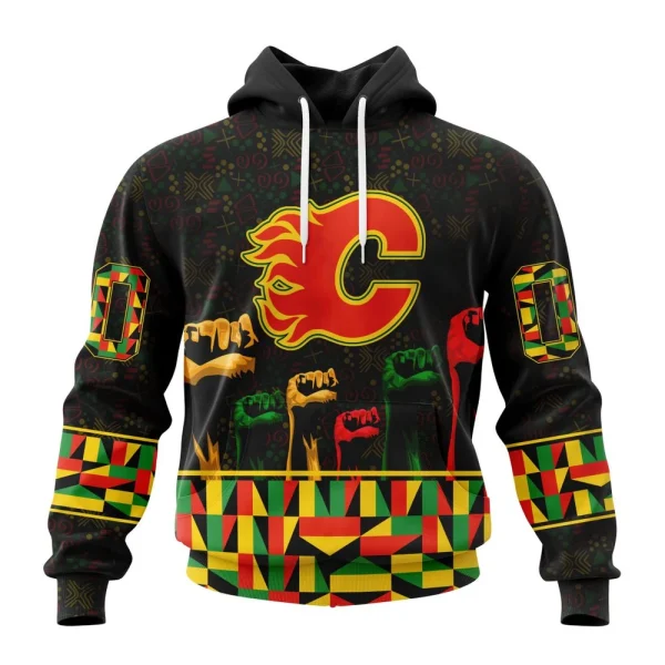 Hoodie NHL Calgary Flames Special Design Celebrate Black History Month St2201