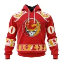 Hoodie NHL Calgary Flames Special Grateful Dead Design St2301