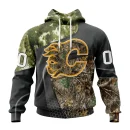 Hoodie NHL Calgary Flames Special Hunting Camo Design St2302