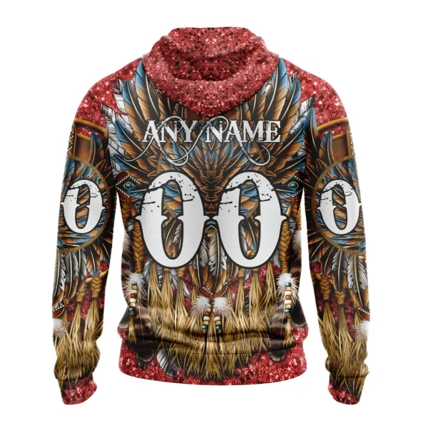 Hoodie NHL Calgary Flames Special Native Costume Design St2201 - Image 2