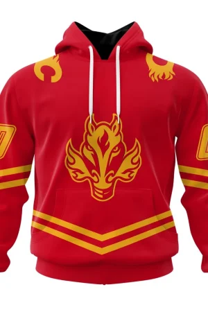 Hoodie NHL Calgary Flames Special Two-Tone Design St2401