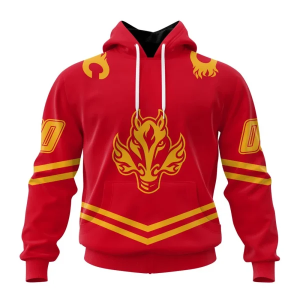 Hoodie NHL Calgary Flames Special Two-Tone Design St2401