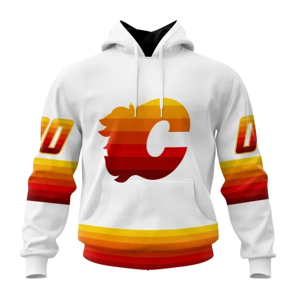 Hoodie NHL Calgary Flames Special Whiteout Design St2401