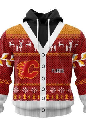 Hoodie NHL Calgary Flames, Specialized Chrismas Season