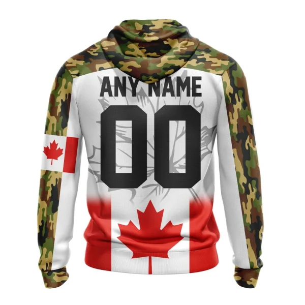 Hoodie NHL Calgary Flames, Specialized Design With Our Canada Flag - Image 2