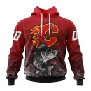 Hoodie NHL Calgary Flames, Specialized Fishing Style St2201