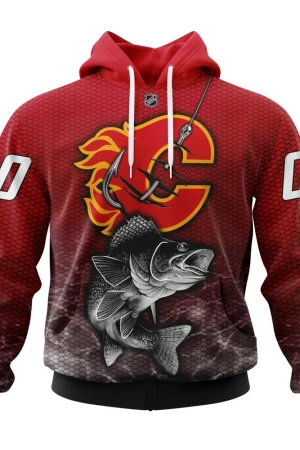 Hoodie NHL Calgary Flames, Specialized Fishing Style St2201