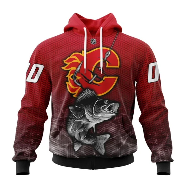 Hoodie NHL Calgary Flames, Specialized Fishing Style St2201