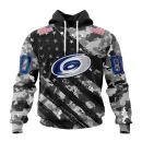 Hoodie NHL Carolina Hurricanes Special Camo Military Design St2301