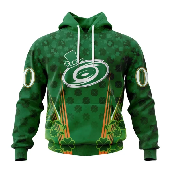Hoodie NHL Carolina Hurricanes Special Design For St. Patrick's Day St2402