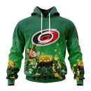 Hoodie NHL Carolina Hurricanes Special Design For St. Patrick's Day St2403