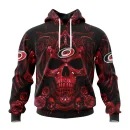 Hoodie NHL Carolina Hurricanes Special Design With Skull Art St2203