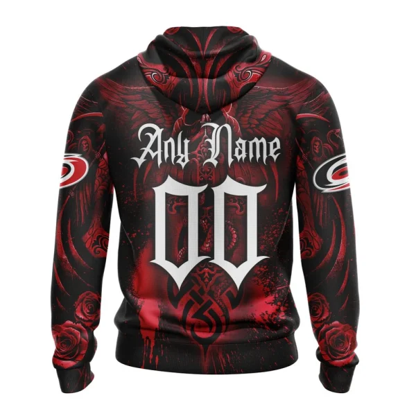 Hoodie NHL Carolina Hurricanes Special Design With Skull Art St2203 - Image 2