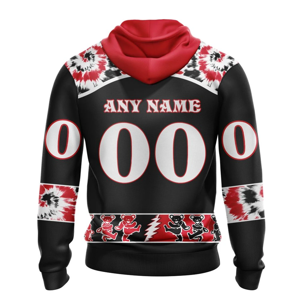 Hoodie NHL Carolina Hurricanes Special Grateful Dead Design St2301